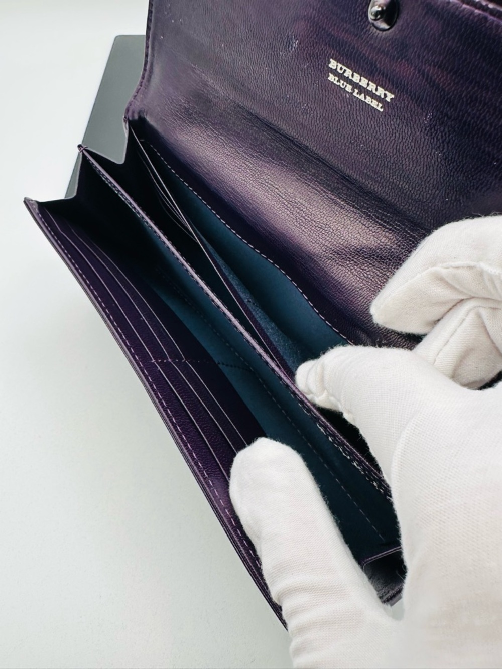 Burberry Quilted Patent Leather Wallet - Picture 11 of 12